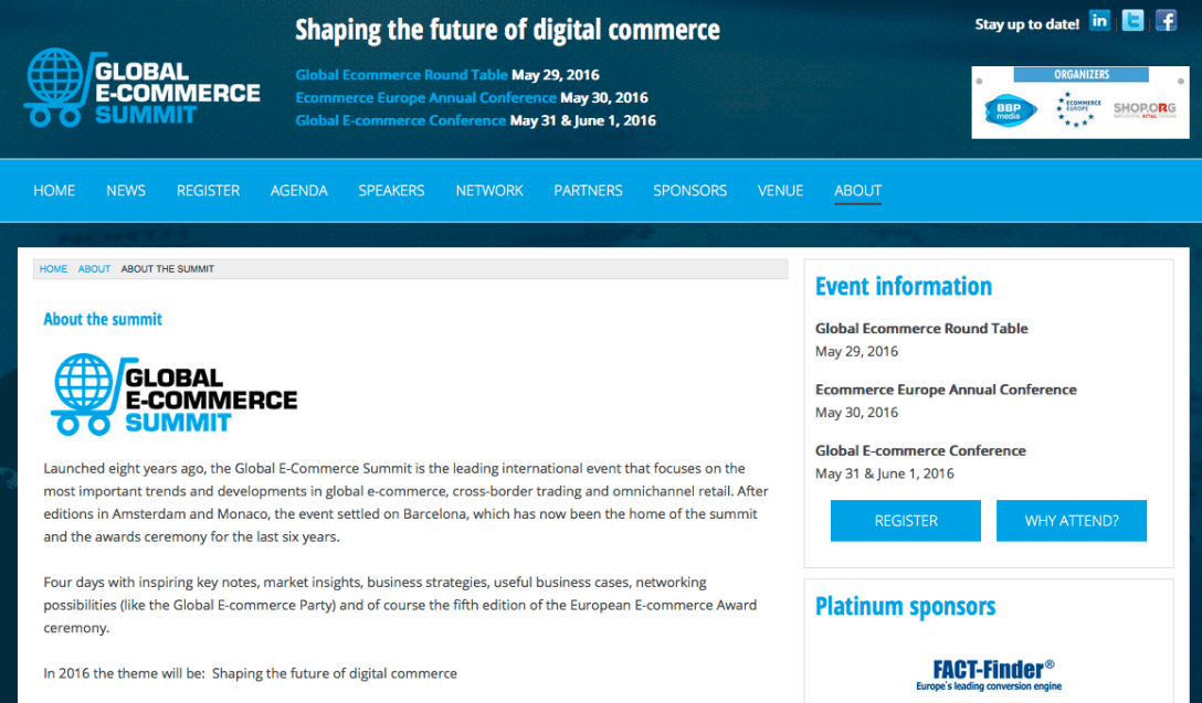 The biggest European platform for e-commerce policy makers and businesses